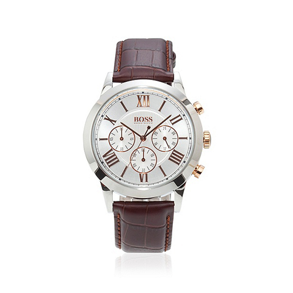 Hugo Boss Men's Brown Belt Watch 'H 2022