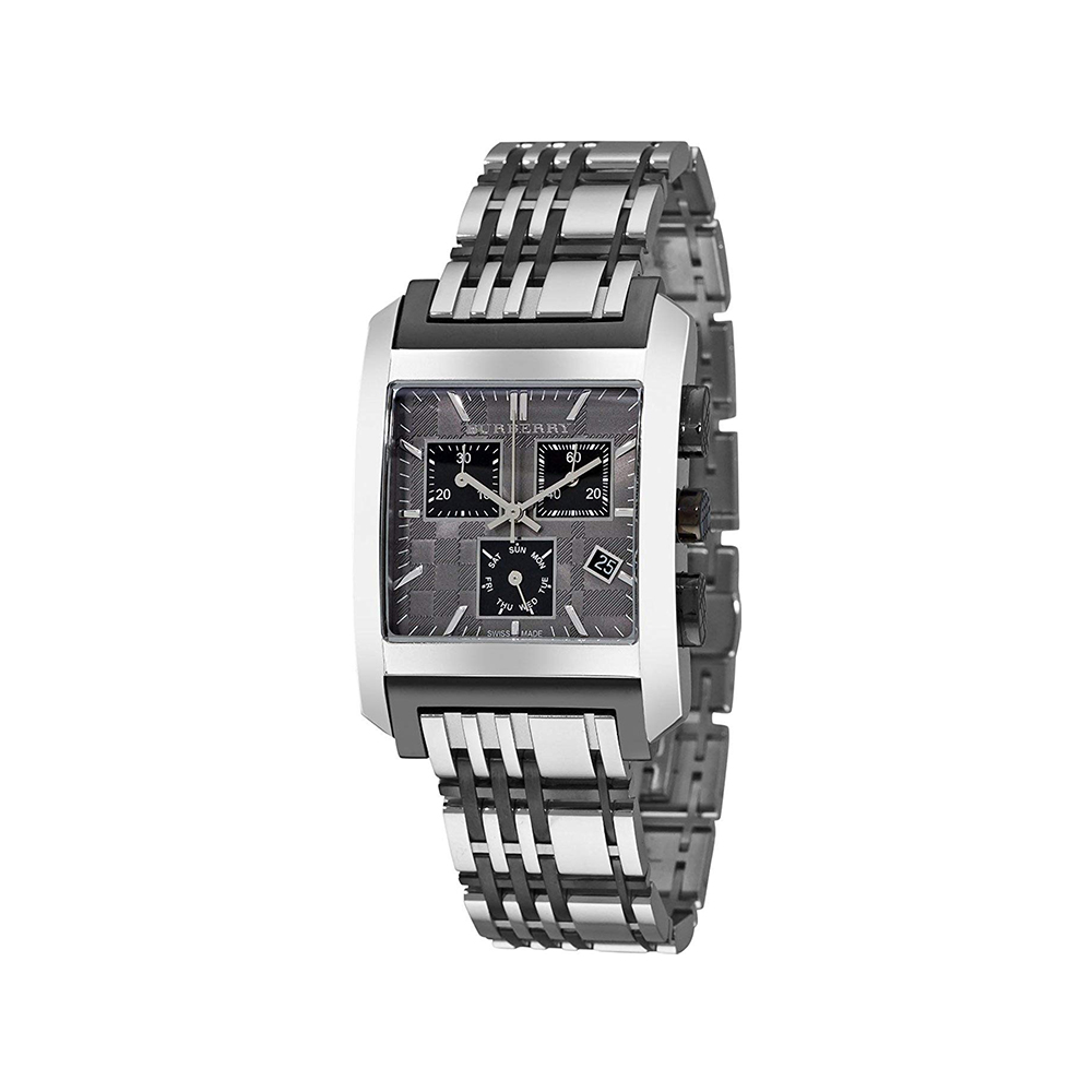 Square Grey Chronograph Dial Men Watch BU1561