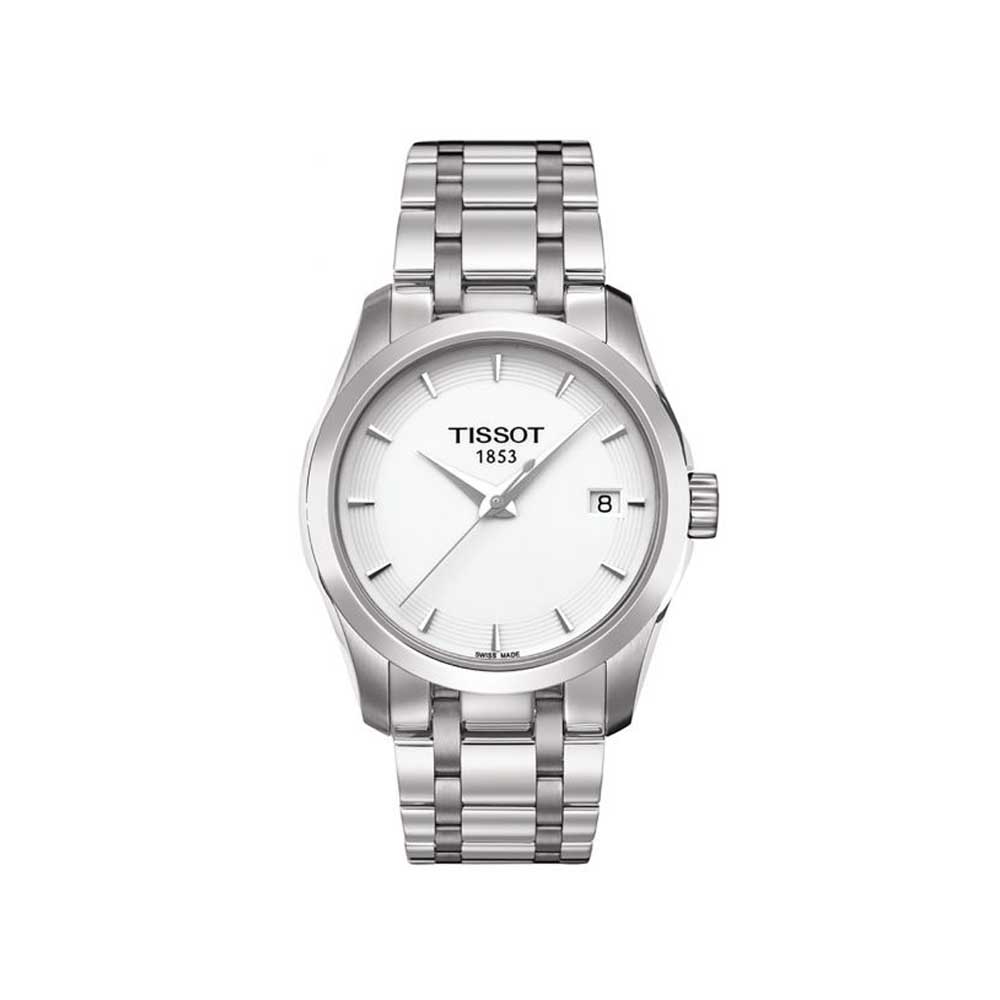 Tissot Women's White Dial Metal Band Watch - T035.210.11.011.00