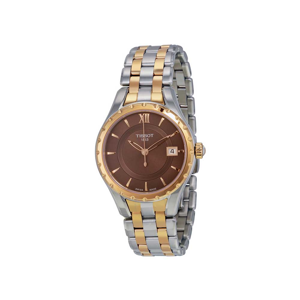 TISSOT T-Trend Brown Dial Two-tone Ladies Watch