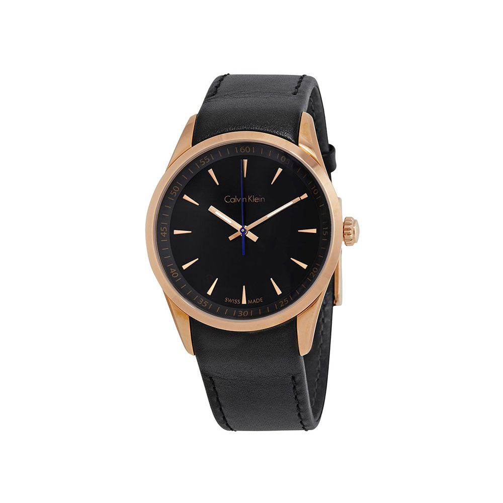 Bold Black Dial Men Watch