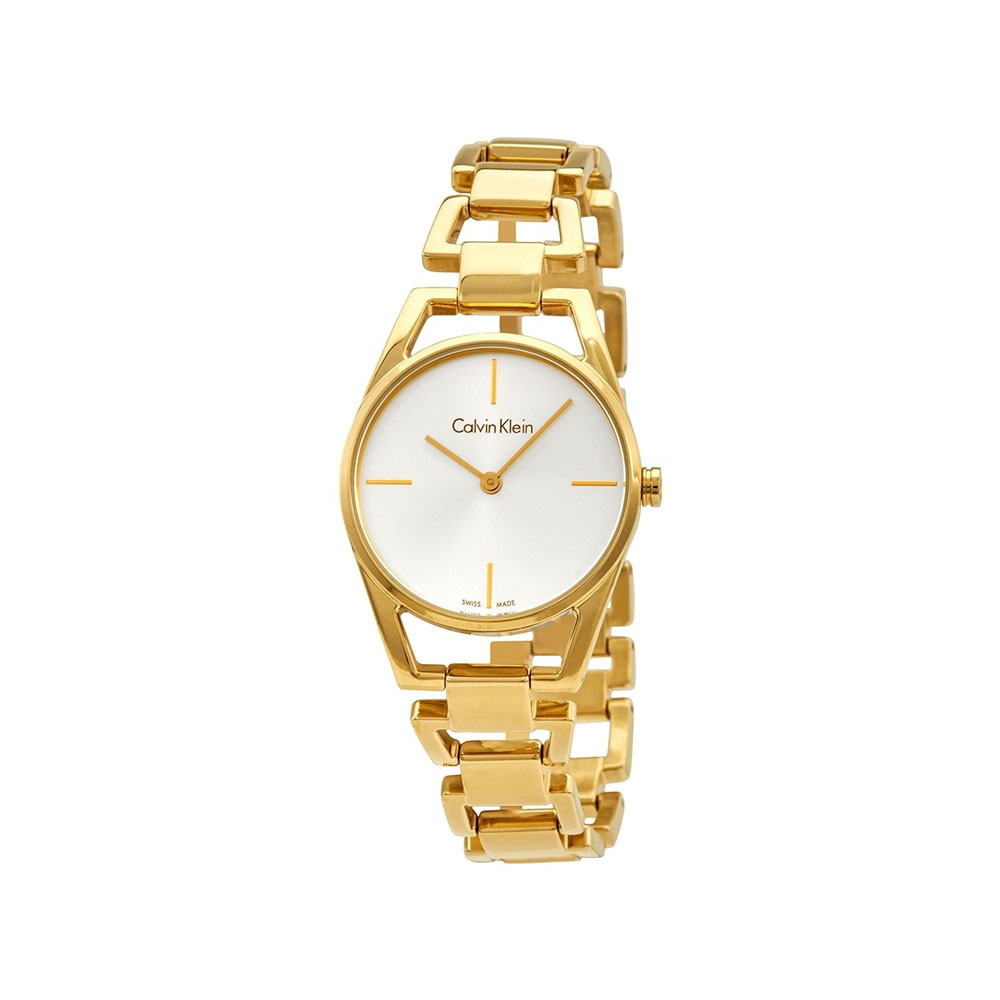 Dainty Quartz Silver Dial Gold-Tone