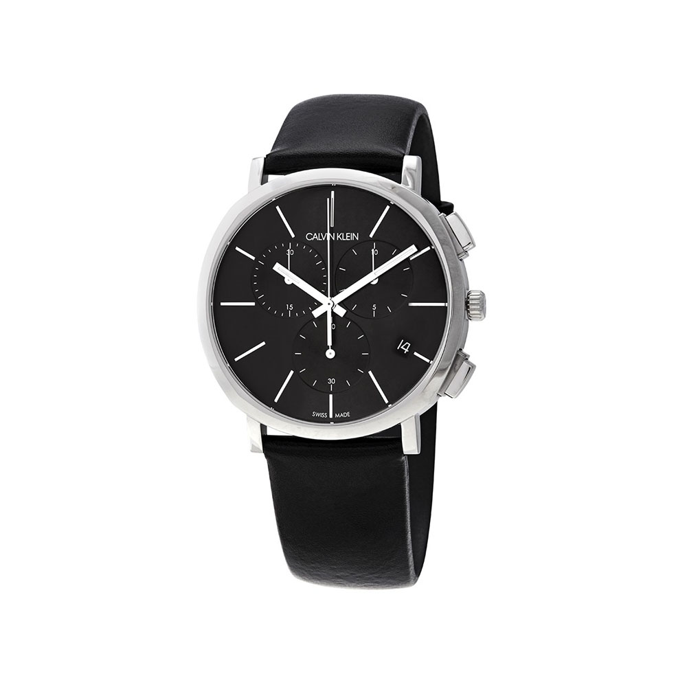 Posh Chronograph Quartz Black Dial Men Watch