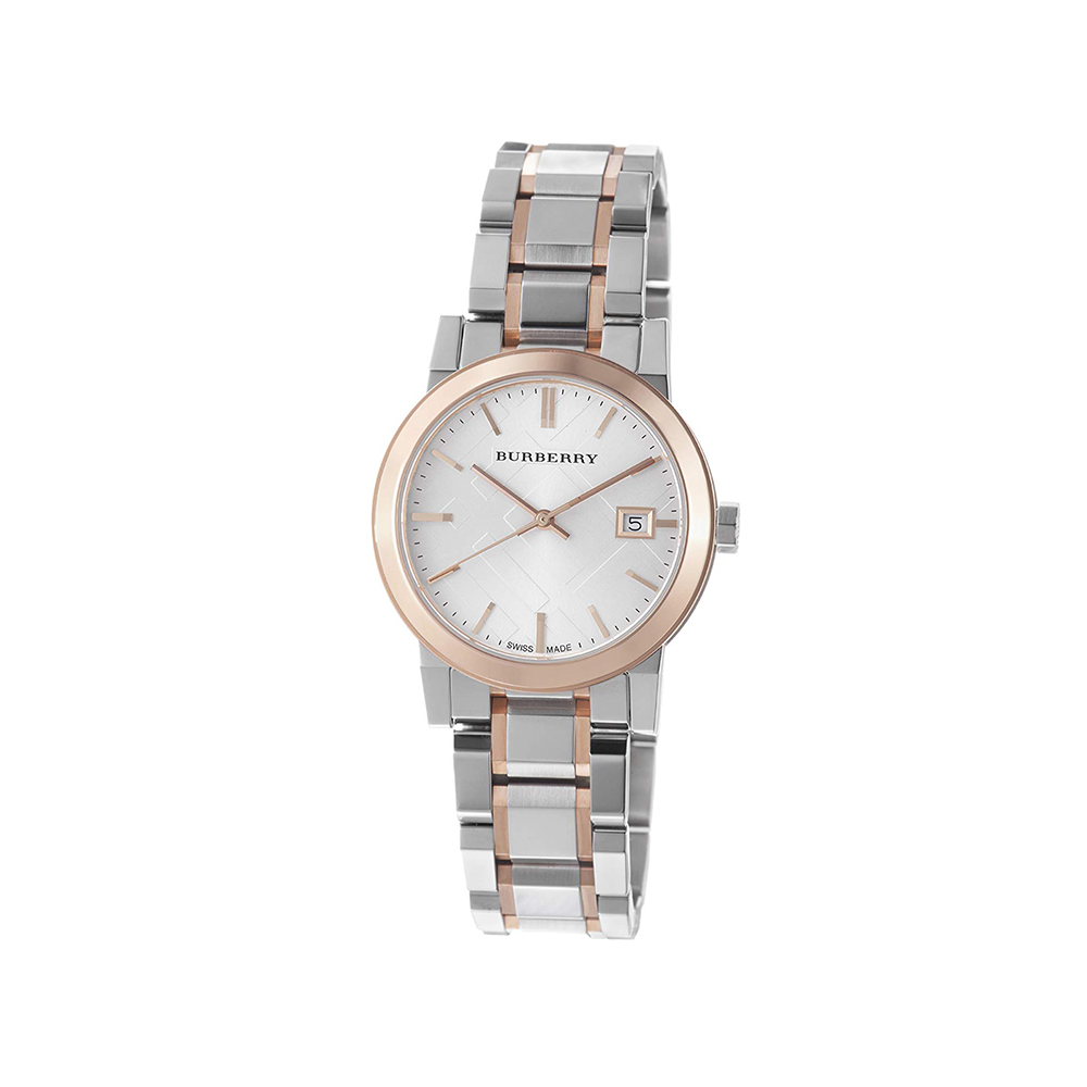 Two Tone Rose Gold Stainless Steel Bracelet Ladies Watch