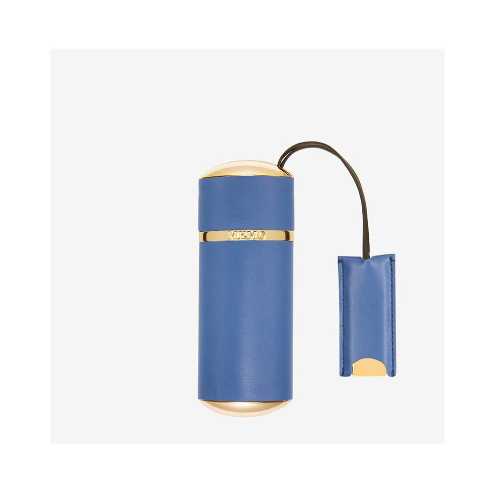 Travel Case Blue Plain Leath