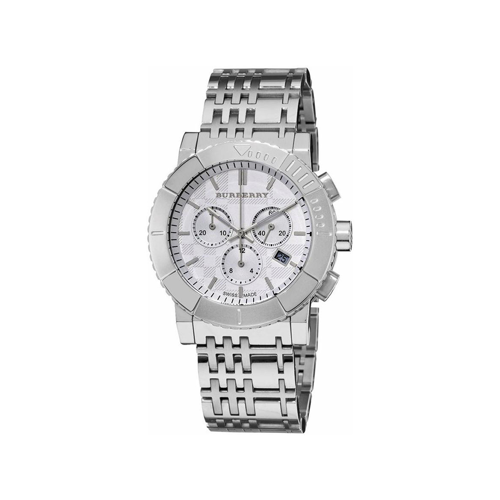 Trench Chronograph Silver Dial Stainless Steel Men Watch