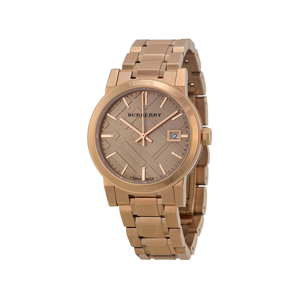 The City Rose Dial Rose Gold-Tone Ladies Watch