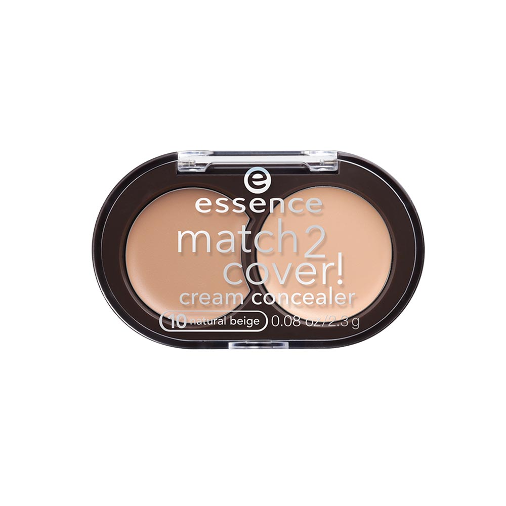 Essence Match 2 Cover Matte Cream Concealer, 10 Natural Beige