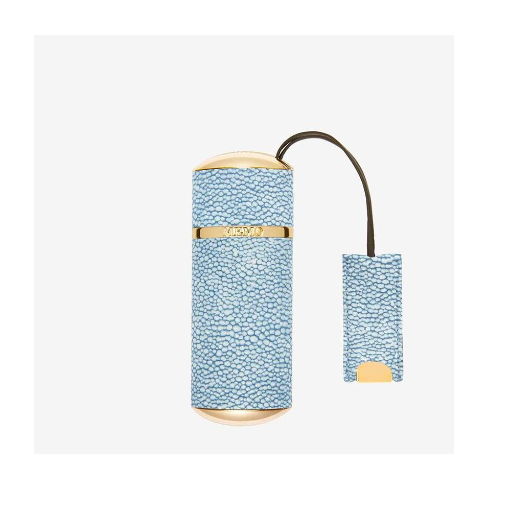 Travel Case Denim Blu Shagreen