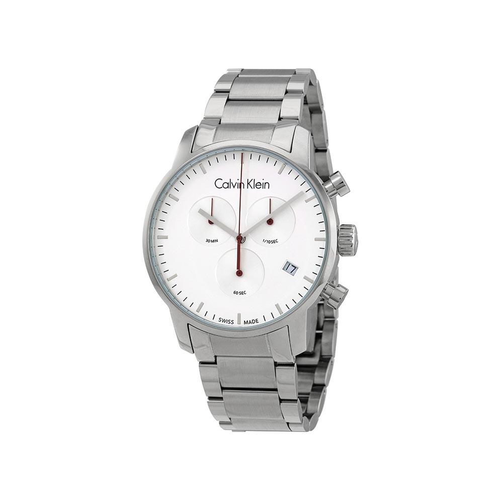 City Chronograph Quartz Silver Dial