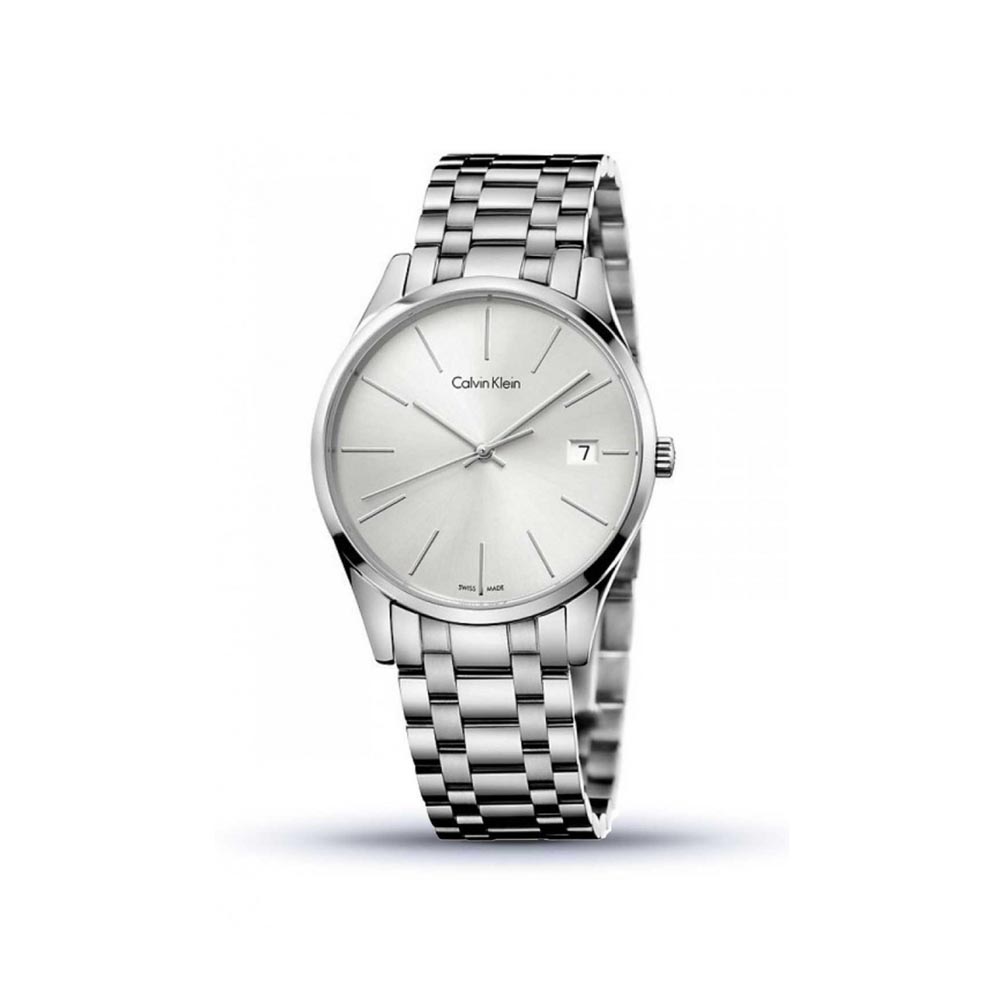 Silver Dial Analog Watch