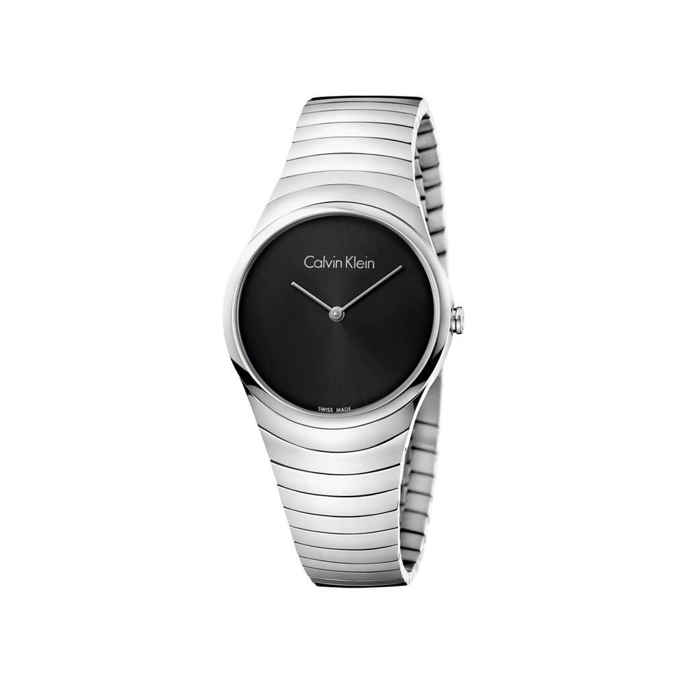 Whirl Black Dial Stainless Steel