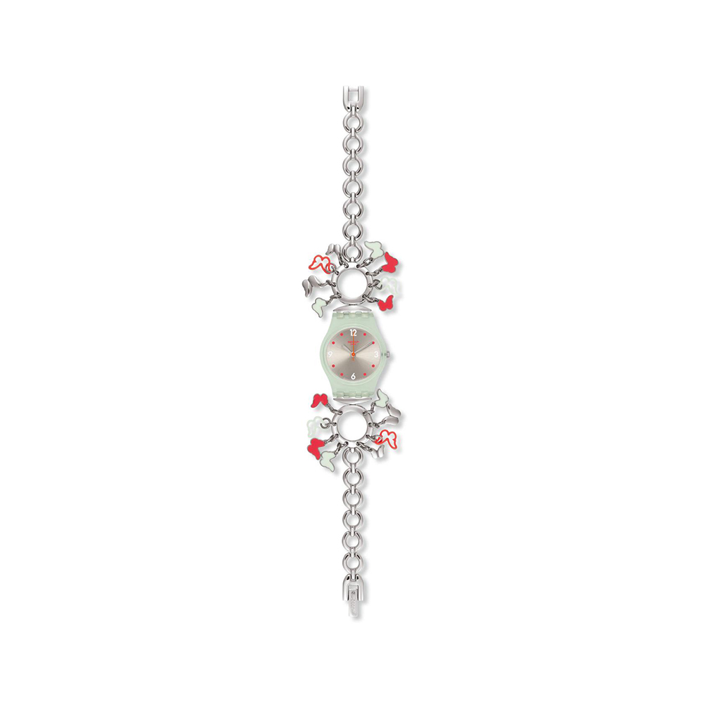 SWATCH Originals Tutto Farfalle Grey Dial Stainless Steel Ladies Watch