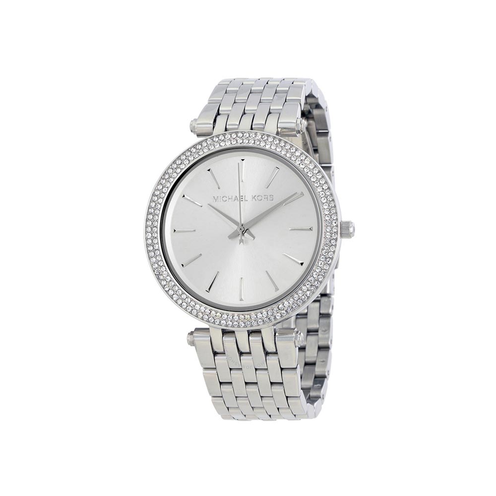 MICHAEL KORS Darci Silver Dial Pave Bezel