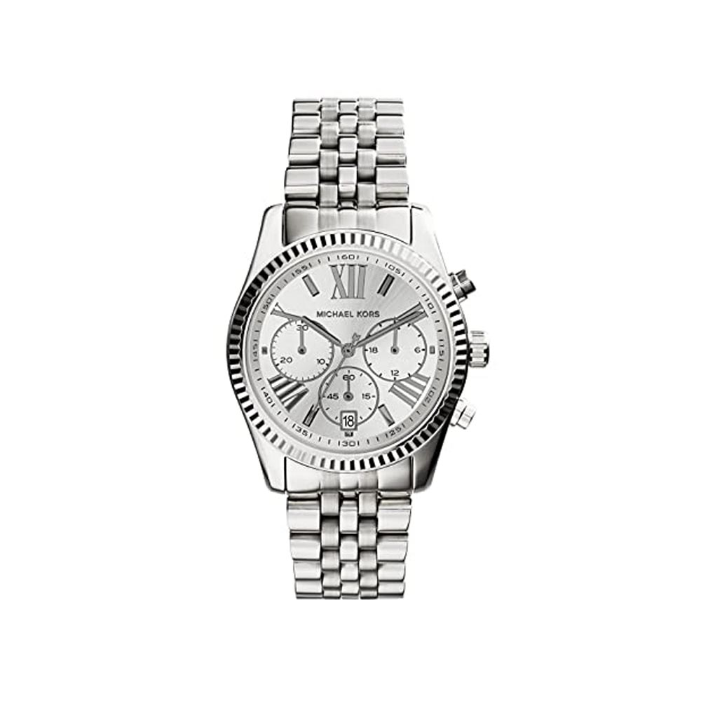 Michael Kors MK5555 Silver Lexington Chronograph