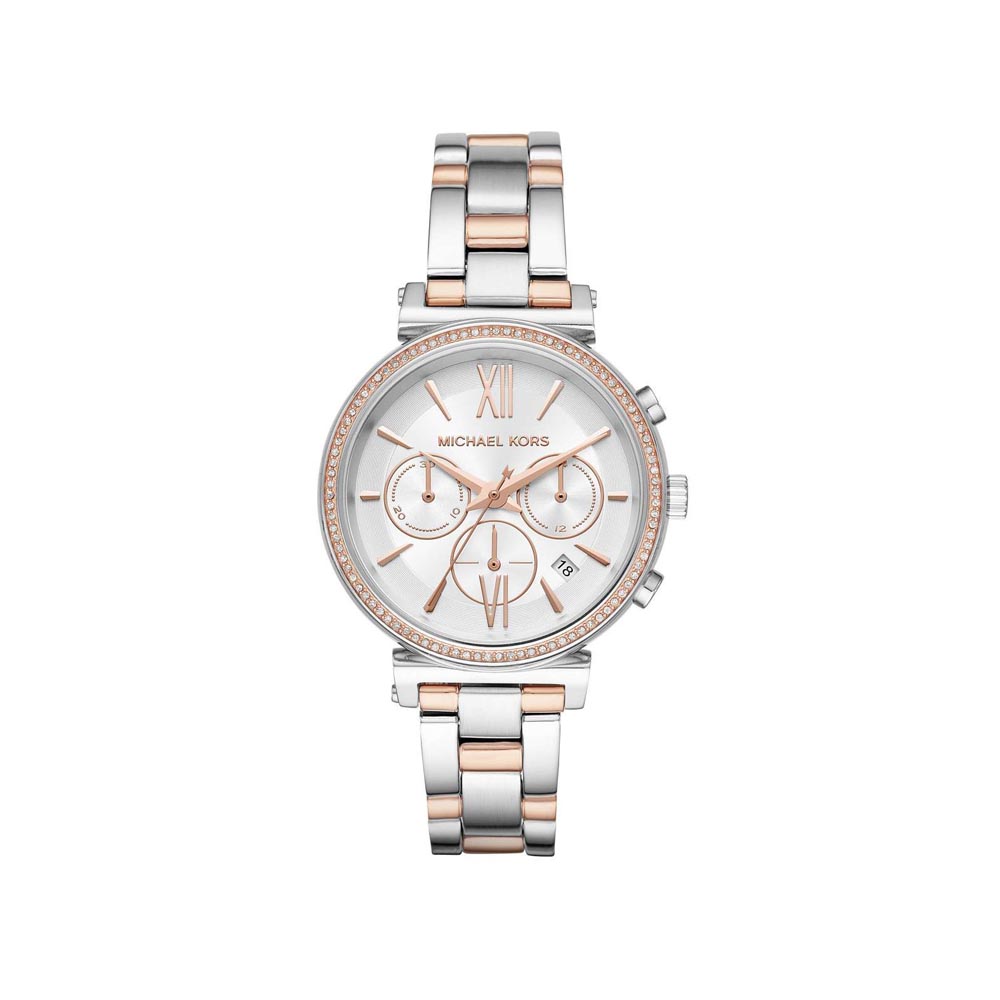 MICHAEL KORS Sofie Chronograph stainless steel silver
