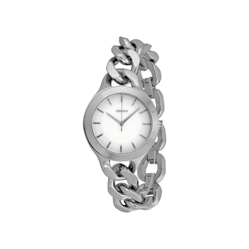 DKNY Chambers White Pearlized Dial Stainless Steel