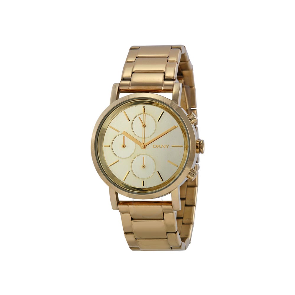 DKNY Lexington Chronograph Gold Mirror Dial Gold
