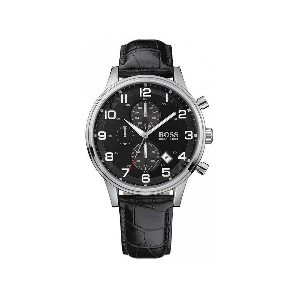 Hugo Boss Black 1512448 Round Black Dial Steel Case Men's Classic