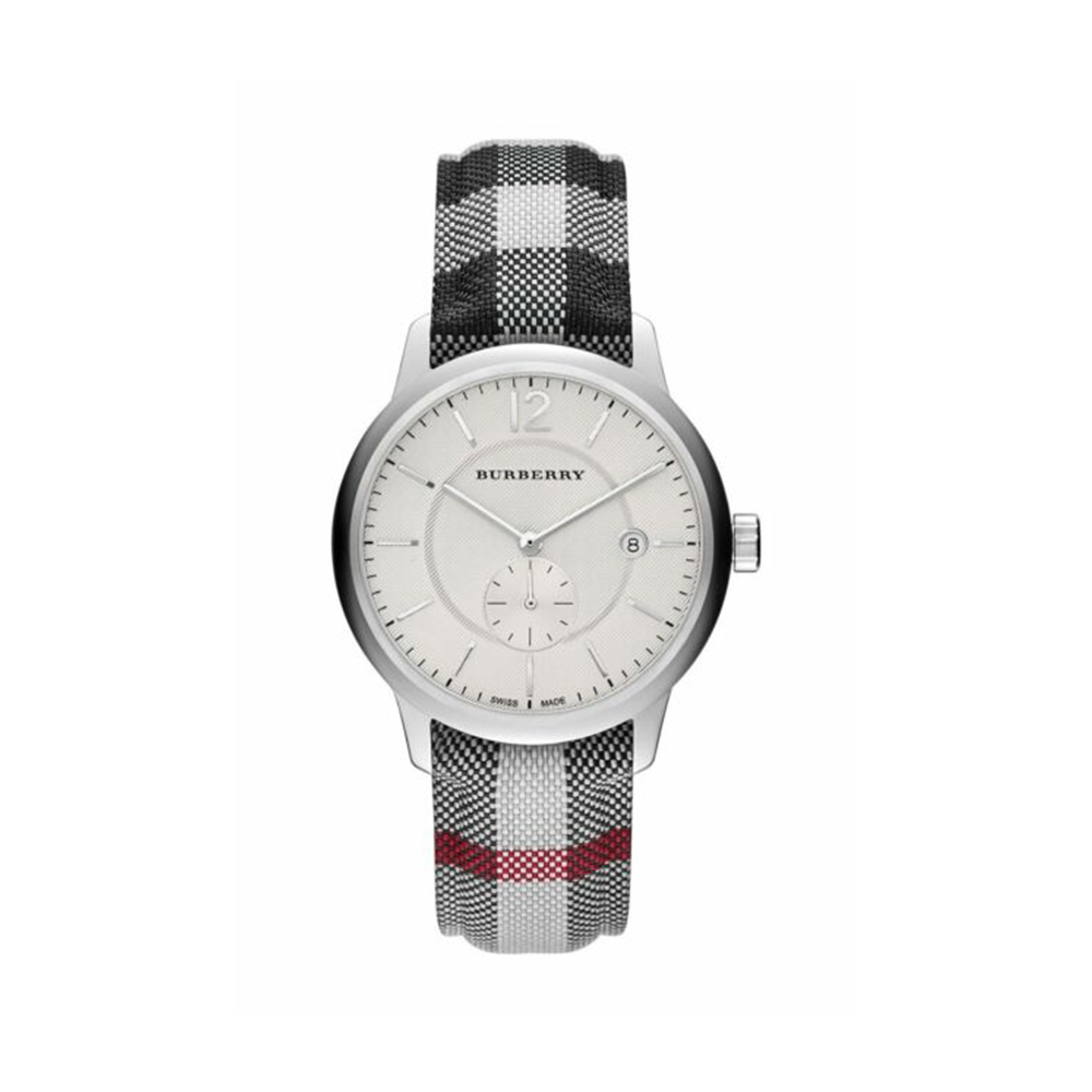 The Classic Silver Dial Steel Fabric Swiss Quartz Unisex Watch BU10002
