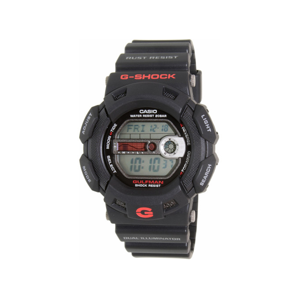 Men Grey Dial Silicone Band Watch - G-9100-1DR