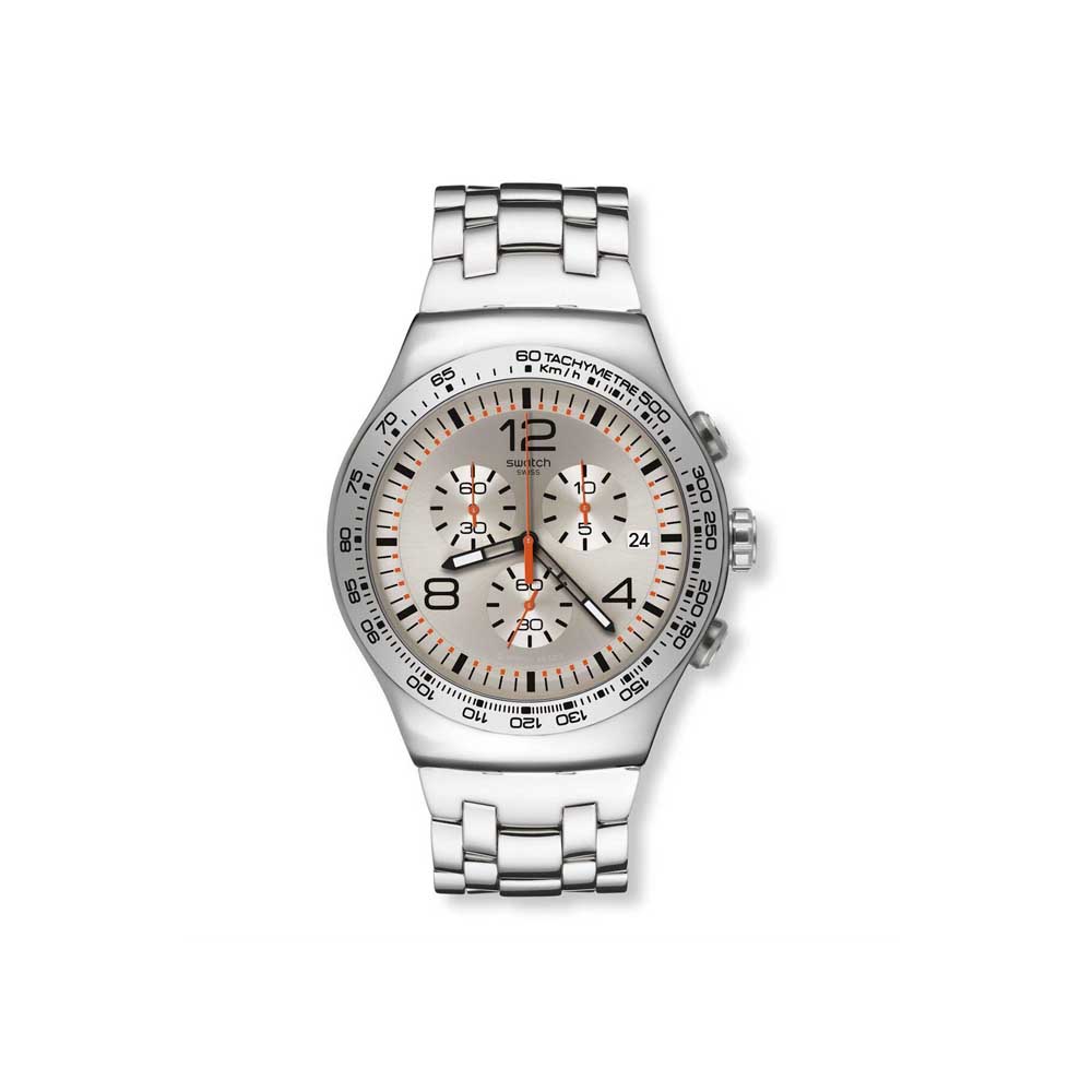 SWATCH Shiny Addict Chronograph Stainless Steel Bracelet YOS445G