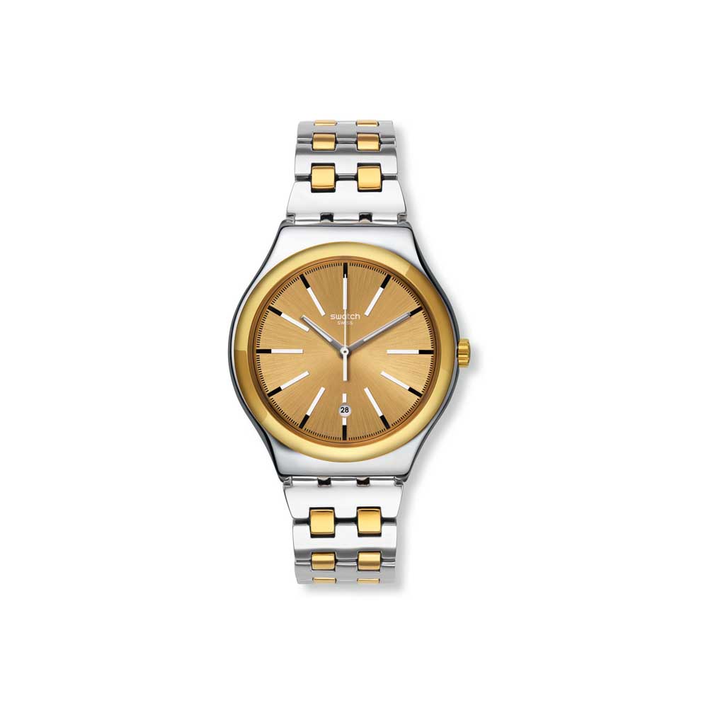 Swatch Men's Tico-Toco Irony Stainless Steel Analog Watch YWS421G